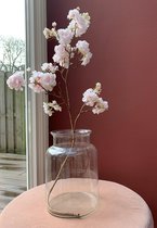2x Roze kunstbloesem - Japanse Kersenbloesem Tak - Zijden bloesem - Zijden bloemen - Roze - 91cm
