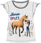 Spirit Riding Free t-shirt - grijs - maat 140 / 10 jaar