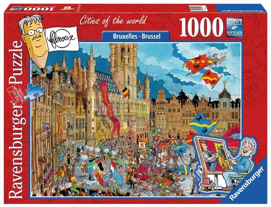 Ravensburger puzzel Fleroux Brussel - legpuzzel - 1000 stukjes - Multicolor