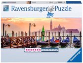 Ravensburger puzzel Gondels in Venetië Panorama - Legpuzzel - 1000 stukjes