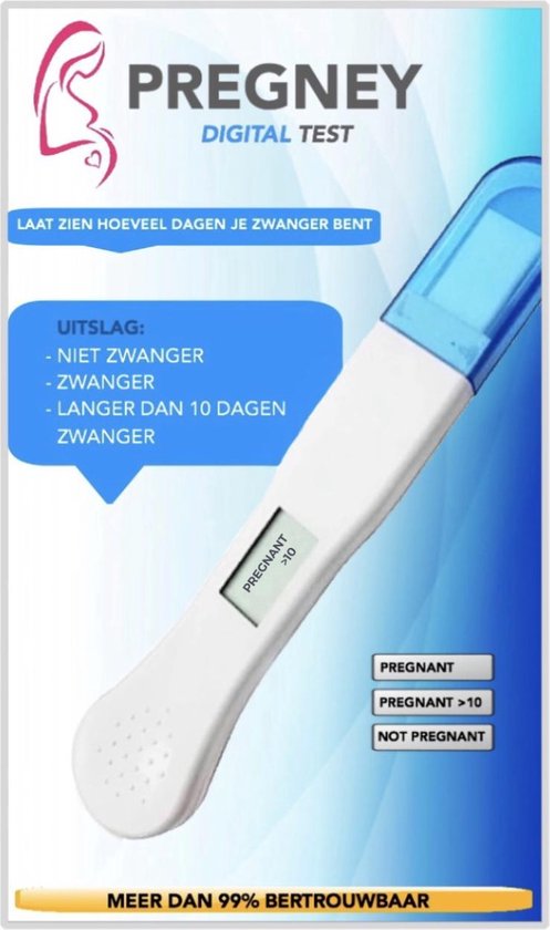 Array mechanisme vleet Zwangerschapstest met Dagenindicator - Digitale Test - Extra Vroeg - Geeft  ook aan... | bol.com