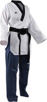 Adidas Poomsae Taekwondopak Dames Wit/Licht Blauw 160cm