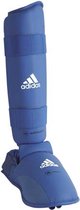 adidas WKF Scheenbeschermer met Verwijderbare Voet Blauw Extra Large