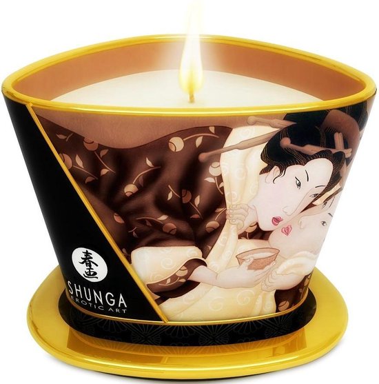 Shunga candles - erotische massage kaars - chocolade - 100% natuurlijke  olie - brand... | bol.com