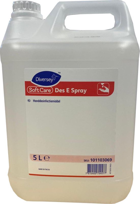 Soft Care DES E SPRAY 5 liter | Handdesinfectie - Handalcohol - CTGB  14400N