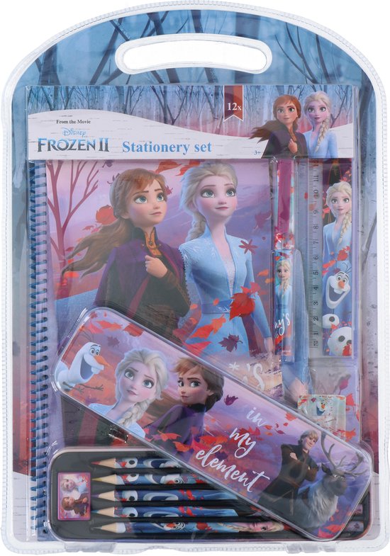 Gangster hartstochtelijk gordijn Disney Frozen II schrijfset - 12-delig | bol.com