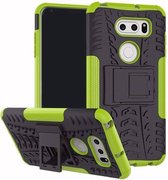 Schokbestendige Back Cover - LG V35 ThinQ - Groen