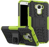 Asus Zenfone 3 Max 5.5 ZC553KL - Schokbestendige Back Cover Groen