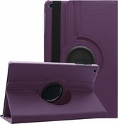 Case2go - Tablet hoes geschikt voor Samsung Galaxy Tab A 10.1 (2019) - Draaibare Book Case - Paars
