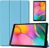 Samsung Galaxy Tab A 10.1 (2019) hoes - Tri-Fold Book Case + Screenprotector - Licht Blauw