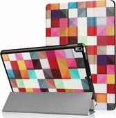 Tablet hoes voor Apple iPad Air 3 (2019) / iPad Pro (2017) - tri-fold hoes - Case met Auto Wake/Sleep functie - 10.5 inch - Blocks