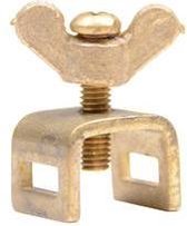 losse Klem met schroef voor vlotterarm messing 1/2" en 3/4"