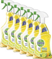Dettol Allesreinger Spray Power & Fresh Spray Citroen - 6 x 750 ml - Voordeelverpakking