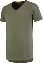 Tricorp 104003 T-Shirt Premium V Hals Heren - Legergroen - M