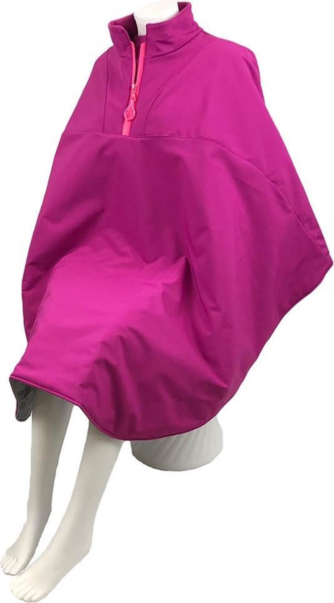 Goedkoopste Warme rolstoelcape winddicht en waterafstotend lang - PRETTY IN PINK - Roze
