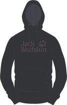 Jack Wolfskin Logo Hoody Outdoortrui Mannen - Phantom - Maat L