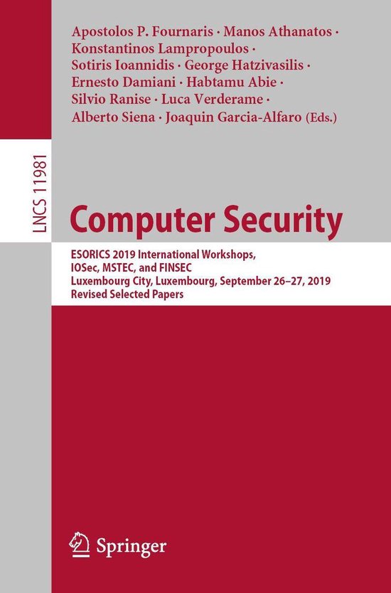 Springer Nature Proceedings Computer Science - Computer Secu ... - cover