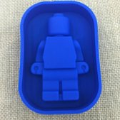 Siliconen Lego Bakvorm - 1 Blauwe Lego bakvorm - Brownies/Cupcakevorm/ Cakevorm/ Bak&Pan decoraties/ Chocoladevorm