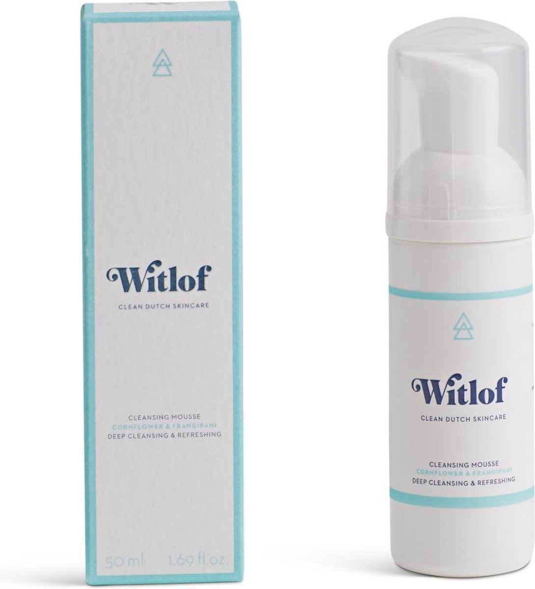 Witlof Skincare - Cleansing Mousse - Travelsize - rijk aan vitamine C en pro-vitamine A - vermindert tekenen stress & vermoeidheid - 50 ml
