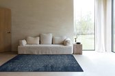 OSTA Jade – Vloerkleed – Tapijt – geweven – wol – eco – duurzaam - modern - vintage - Blauw - 140x200
