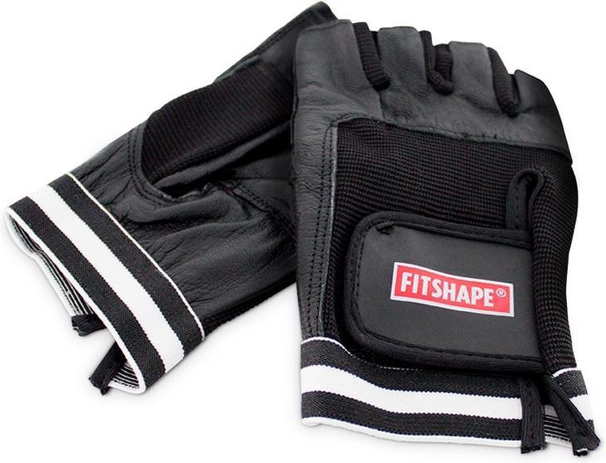 Fitshape Leren fitness handschoenen