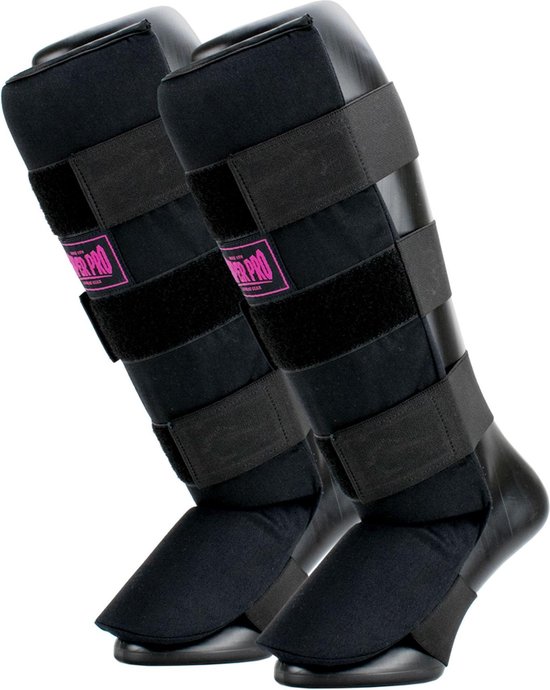 Super Pro Shin Guard Adultes - Noir / Rose