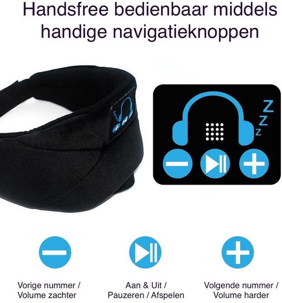 lawaai tv station Melodieus Sleeping Headphone - Slaapmasker met ingebouwde oplaadbare Bluetooth  Speakers |... | bol.com