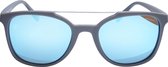 ICON Sport Zonnebril SHAKER - Mat grijs montuur - Blauw spiegelende glazen - GEPOLARISEERD