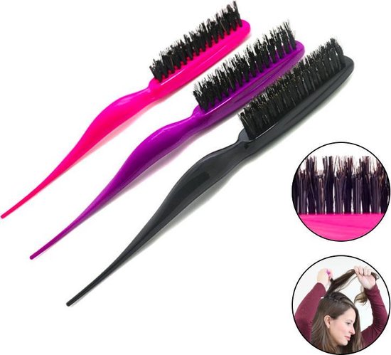 dubbellaag openbaar Verdampen Hair Care Cult - Salon Toupeerborstel - Hair Teasing Brush - Voor meer  volume bij... | bol.com