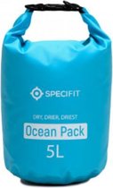 Specifit Ocean Pack 5 Liter - Drybag - Sac étanche - Drybag Blauw - Sac de Plein air