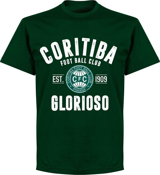 Coritiba Foot Ball Club Established T-Shirt - Donker Groen - S