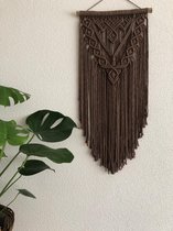 Macrame muur opknoping , home décor, bukuri wand decoratie  - 0002 - bruin