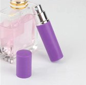 Set 3x 5ml Parfum Fles Mini Metal Sproeier Hervulbare Kunststof Parfum Verstuiver Travel Size- Paars