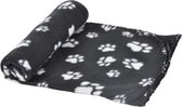 Plaid Pattou polyester - 100x70 cm - Zwart - Voor hond