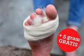 Merino antidrukwol 15 + 5 gram. Antidruk - Antiblaar. Bij blaren en voetongemak. Voor wandelaars, skiërs, (duur)sportbeoefenaars, mensen met voetproblemen.