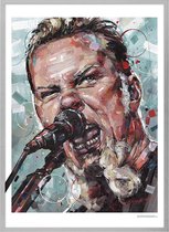 James Hetfield, painting (reproduction) 51x71cm