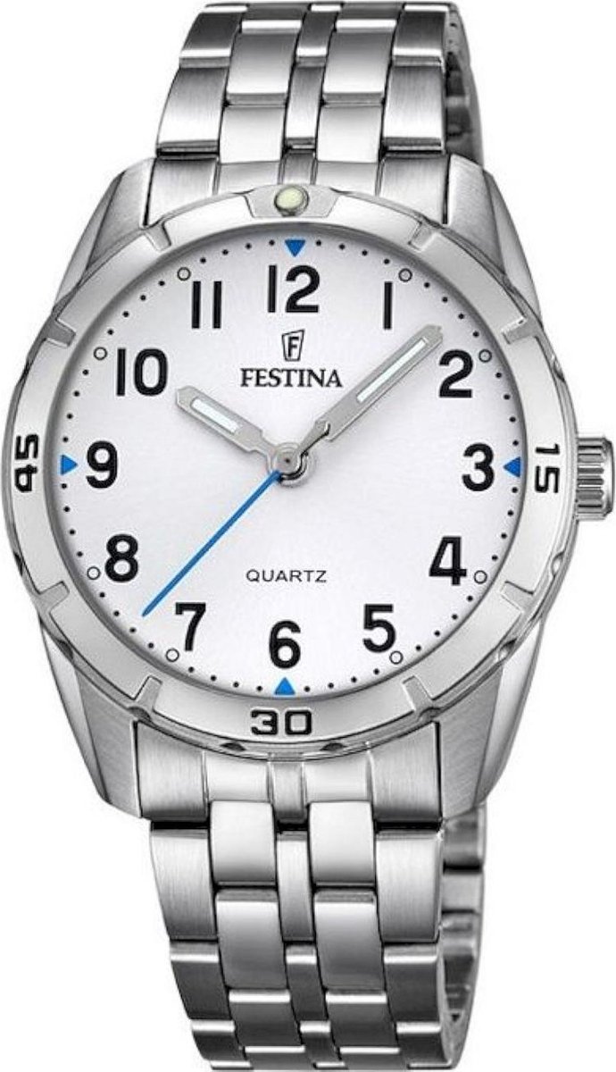 Festina F16907-1 Junior - Horloge- Staal - Zilverkleurig - 32.6 mm