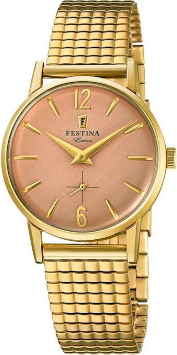 Festina F20257-2 Vintage - Horloge - Staal - Doublé - Ø 29 mm