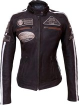 Urban 5884® - Fifty Eight - Damesjas - Motorjas – Rund Leer –  Protectie - Donker Bruin - Maat 4XL