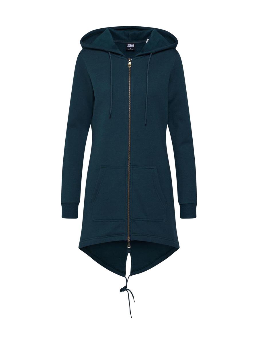 Urban Classics Sweat Parka Vest met capuchon M Groen