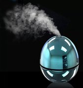 90ml Essential Oil Diffusers | Aroma therapie | Humidifier | USB Mini Egg Shape Mirror Air Purifier | Blauw | Maat: 5,5x5,5x7cm