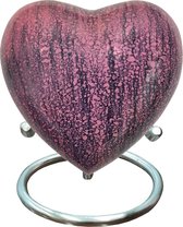 Mini urn hart Black purple - urn voor as - 2129