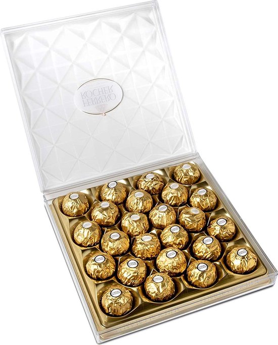 Ferrero Rocher Pralines in presentatiedoos - 24 stuks - 300 gram | bol.com