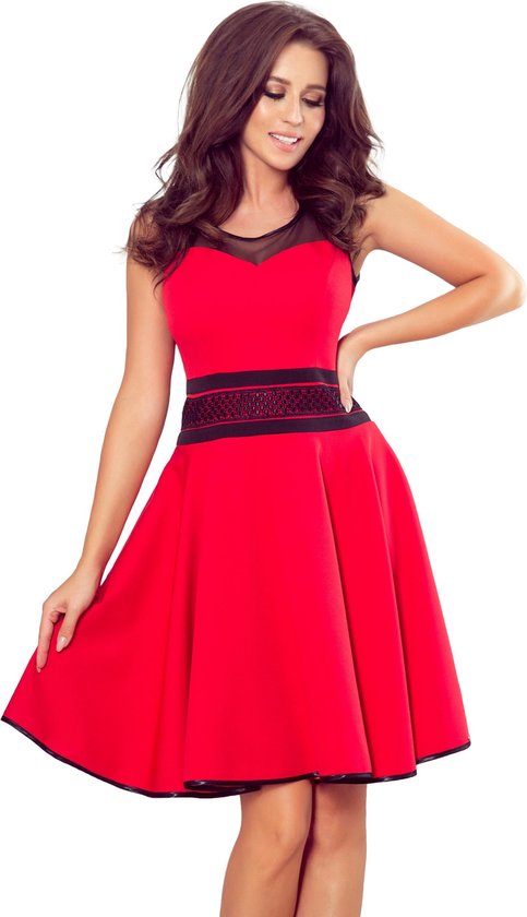 Elegante Rode jurk maat S | bol.com