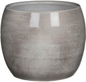 Mica Decorations lester pot rond gris clair taille en cm: 18 x 20