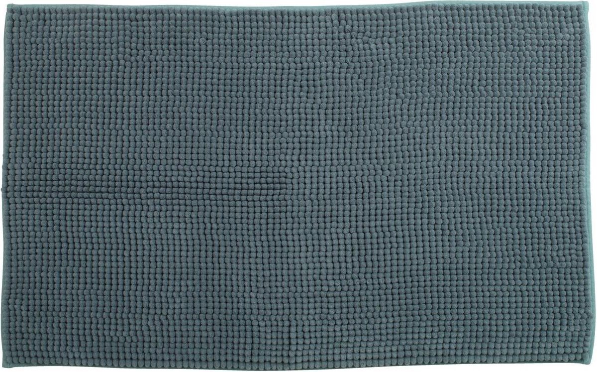 Lucy's Living Luxe badmat POL Blue - 50 x 80 cm - grijs - blauw - badkamer mat - badmatten - badtextiel - wonen - accessoires
