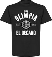 Club Olimpia Established T-Shirt - Zwart - XL