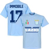 Lazio Roma Immobile 17 Team T-Shirt - Licht Blauw - S