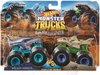 foto van Mattel Hot Wheels Monster Trucks Mega Wrex en Leopard Shark