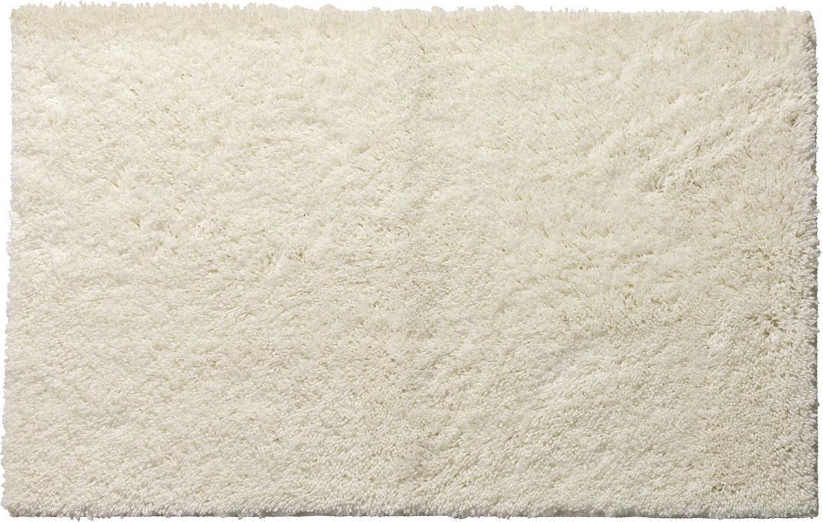 Lucy's Living Luxe badmat FUA Naturel– 50 x 80 cm – wit - beige – rechthoek - badkamer mat - badmatten - badtextiel - wonen – accessoires